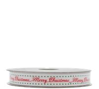 Premier Accents Merry Christmas Decorative Ribbon White - 2 7m
