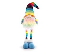 Premier Accents Rainbow Standing Nordic Gnome Gonk Light Up Battery Operated Multicoloured 50cm