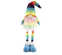 Premier Accents Rainbow Standing Nordic Gnome Gonk Light Up Battery Operated Multicoloured 50cm