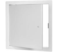 Premier Access Doors 12x24 Universal Steel Flush Access Panel Door with Screwdriver Latch, White Prime Coat Finish, Wall or Ceiling Mounted Access Door for Drywall, Plumbing, Electrical, FL-3000