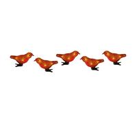 Premier Acrylic Robin Christmas Decoration (Pack of 5)