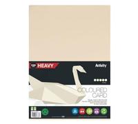 Premier Stationery A4 Heavy Activity Card - Ivory (220gsm) - Pack Of 50, Double-Sided, Perfect For Card Making, DIY Crafts, Scrapbooking