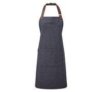 Premier Adults Unisex Annex Bib Apron (Navy) Cotton - One Size