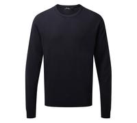 (S, Navy) Premier Adults Unisex Cotton Rich Crew Neck Sweater