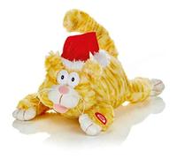 Premier Animated Laughing Cat 28cm Christmas Decoration