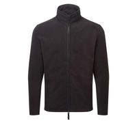 Premier Artisan Fleece Jacket Men Long Sleeve Contrast Trim Two-Way Zip