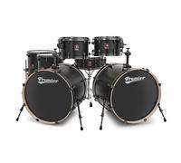 Premier Artist 22" 7pc Double Bass Drum Shell Pack Matte Black