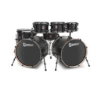 Premier Artist 22" 8pc Double Bass Drum Shell Pack Matte Black