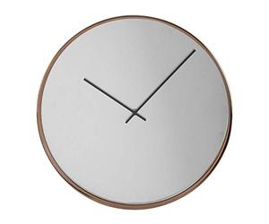 Premier Baillie Wall Clock, Mirror Face, Rose Gold