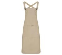 Premier Barista Cross Back Full Apron (One Size) (Khaki)