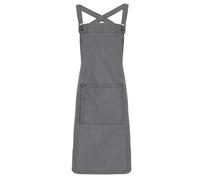 Premier Barista Polycotton Cross Back Full Apron (One Size) (Grey Denim)