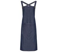 Premier Barista Polycotton Cross Back Full Apron (One Size) (Indigo Denim)