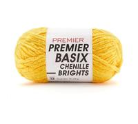 Premier Basix Chenille Brights Yarn-Lemon 2126-22