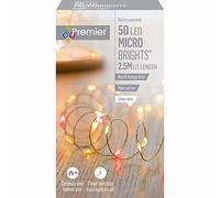 Premier Battery Operated Multi Action Micro Bright Red & Vintage Gold 50 LED - LB151209RVG