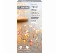 Premier Battery Operated Multi Action Micro Brights Red & Vintage Gold 200 LED - LB151211RVG