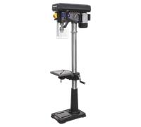 Sealey Premier Pillar Drill Floor 16-Speed 1610mm Height 230V