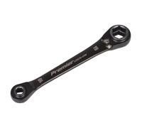 Premier Black 4-in-1 Reversible Lock-On™ Ratchet Ring Spanner - AK63923