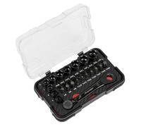 Premier Black Go-Through Lock-On™ Low Profile Socket & Bit Set 1/4"Sq Drive 31pc