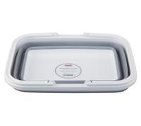 Premier by Prime Furnishing Collapsible Grey White Basket With Handles