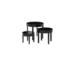Premier by Prime Furnishing Moritz Nesting Tables Sl lack High Gloss Finish