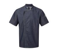 Premier Chef Zip Close Short Sleeve Chef Jacket Breathable Mesh Side Vents