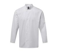 Premier Chef's essential long sleeve jacket - Mens, 65% Polyester, Oeko-Tex
