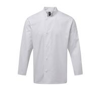 Premier Chef's essential long sleeve jacket - Mens, 65% Polyester, Oeko-Tex