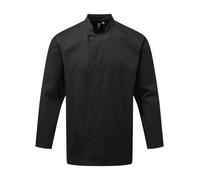 Premier Chef's essential long sleeve jacket - Mens, 65% Polyester, Oeko-Tex