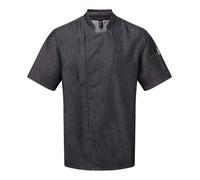 Premier Chef Zip Close Short Sleeve Chef Jacket Breathable Mesh Side Vents