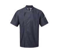 Premier Chef's zip-close short sleeve jacket - Mens, 65% Polyester, Oeko-Tex