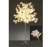 Premier Christmas 2.5mtr (8ft) 400 Warm White Led White Maple Leaf Tree Outdoor