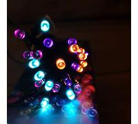 Premier Christmas 24 Rainbow LED Lights 2.3m with Timer & Multi Functio