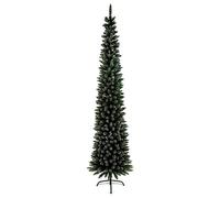 2m (6.5ft) Premier Pencil Style Slim Flocked Christmas Tree in Green