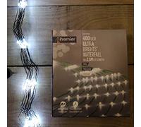 Premier Christmas 400 White Multifunction LED Waterfall Brights