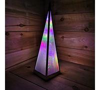 Premier Christmas 45cm Holographic Pyramid with Multi Colour LED Lights
