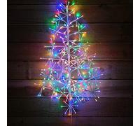 Premier Christmas 60cm Twinkling Starburst Tree - Multicoloured & Amber