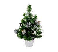 Premier Christmas Artificial Tree Green/silver (30Cm)