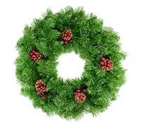Premier Christmas Berries & Cones Wreath Green/red (50Cm)