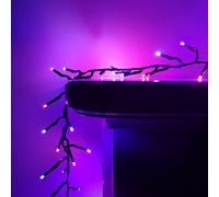 Premier Indoor Outdoor Christmas 480 LED 6.2m Multi-Action Cluster Supabrights With Timer Rainbow