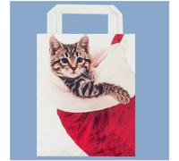 Premier Christmas Design Reusable Shopping Bag - Cat Design