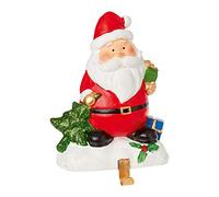 Premier Christmas Fun Santa Stocking Hanger Holder Fireplace Mantle Hooks Decoration
