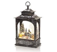 Premier Christmas Lantern with Musical Rotating Village Scene