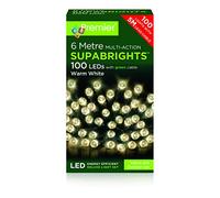 Premier Multi Action Supabrights with Timer 100 LED Warm White/Green