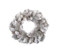 Premier Christmas Tipped Wreath Silver (50Cm)