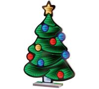 PREMIER Christmas Tree Infinity Mirror with Multicolour LEDs - 60 cm