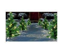Premier Pre-Lit Christmas Tree Pathway Lights, 6 Pack, Green