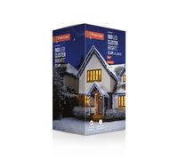 Premier Cluster Brights 960 White LED String Lights with Timer - 12.4 m