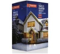 Premier ClusterBrights 1440 Warm White LED String Lights - 18.5 m
