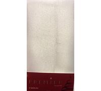 PREMIER COLLECTION GLITTER WHITE SILVER 4 PACK NAPKINS 17" X 17" 80% POLYESTER / 20% METALLIC