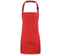 (One Size, Red) Premier Colours 2 in 1 Full Apron